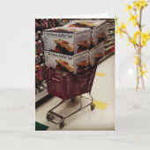 "Ik heb honger, jongens." Verjaardag Kaart (Gele Bloem)