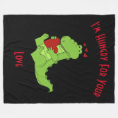 Ik heb honger naar je liefde fleece deken (Voorkant (Horizontaal))