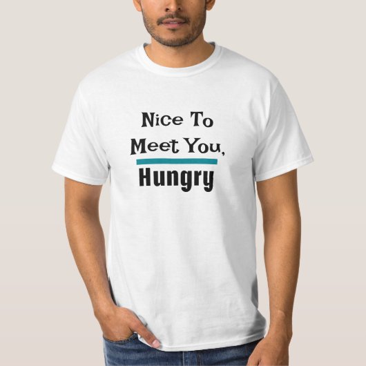 Ik heb honger Papa grap T-shirt (Voorkant)