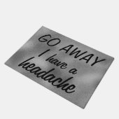 Ik heb hoofdpijn Rude Gray. Deurmat (Schuin)