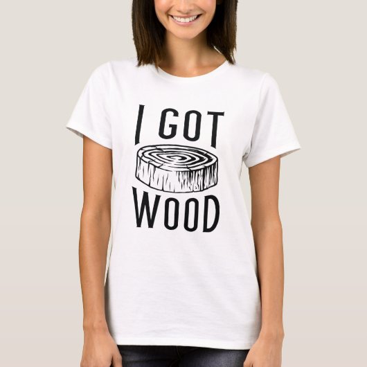 Ik heb hout t-shirt (Voorkant)