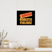 Ik heb huiselijk geweld overleefd poster (Keuken)