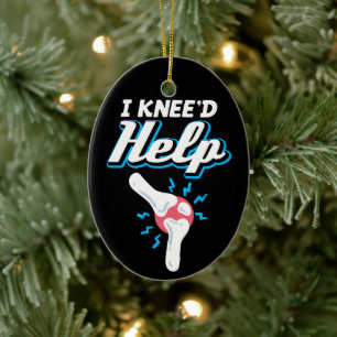 Ik heb hulp nodig Knie Vervanging Chirurgie Gewric Keramisch Ornament