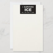 Ik heb ICE overleefd Briefpapier (Voorkant)