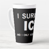 Ik heb ICE overleefd  Latte Mok (Linkerhoek)