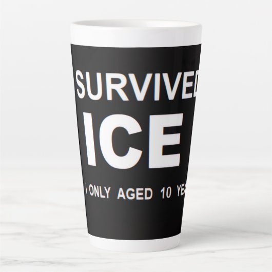Ik heb ICE overleefd  Latte Mok (Voorkant)