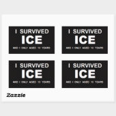 Ik heb ICE overleefd  Rechthoekige Sticker (Vel)