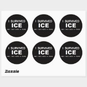 Ik heb ICE overleefd  Ronde Sticker (Vel)