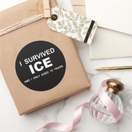 Ik heb ICE overleefd  Ronde Sticker