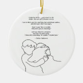 Ik heb iets gedaan keramisch ornament (Voorkant)