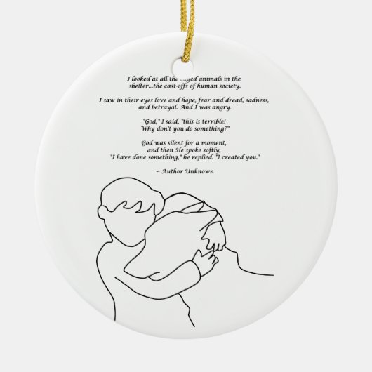 Ik heb iets gedaan keramisch ornament (Voorkant)