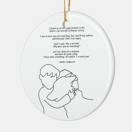 Ik heb iets gedaan keramisch ornament (Links)