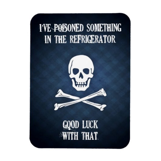 Ik heb iets in de koelkast gespoten. magneet (Verticaal)