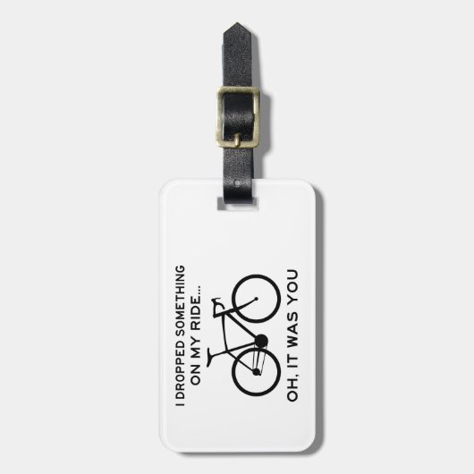 Ik heb iets op m'n ride laten vallen. bagagelabel (Voorkant verticaal)