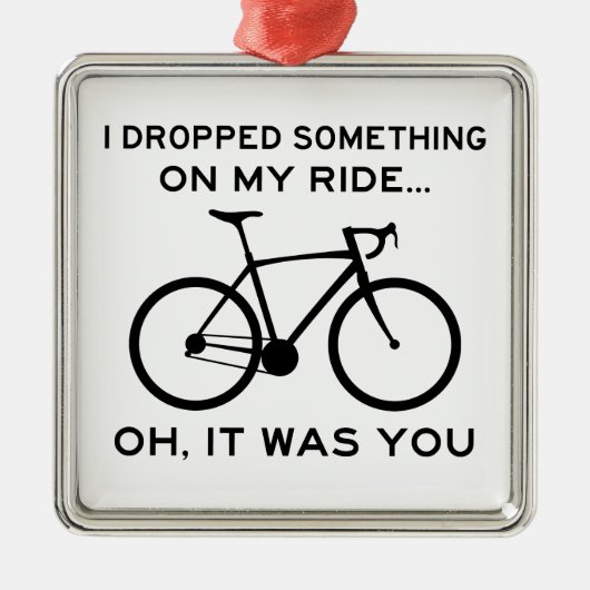 Ik heb iets op m'n ride laten vallen. metalen ornament (Voorkant)