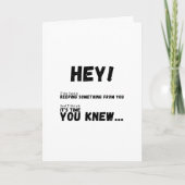 Ik heb iets voor je verborgen gehouden kaart (Voorkant)