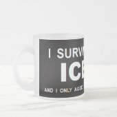 Ik heb IJsmigratie overleefd Matglas Koffiemok (Links)