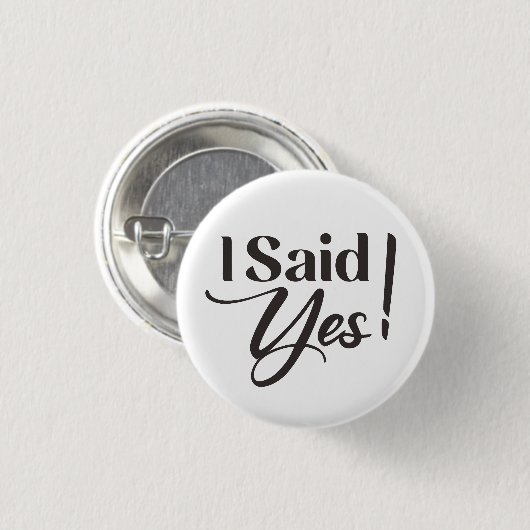 "Ik heb ja gezegd" schrijven Ronde Button 3,2 Cm (Voorkant /achterkant)