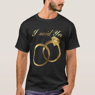 Ik Heb Ja Gezegd Verlovingsring Verlovingsfeest T-shirt