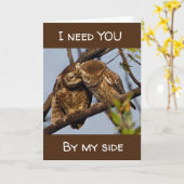 **IK HEB JE AAN MIJN ZIJDE NODIG** LIEFHEBBERS UIL KAART (Gele Bloem)