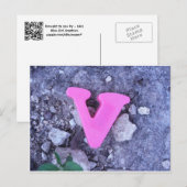 Ik heb je aangesproken met de letter V Briefkaart (Voorkant / Achterkant)
