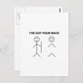 Ik heb je achterste. briefkaart (Voorkant / Achterkant)