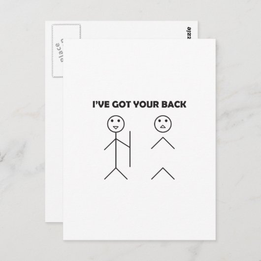 Ik heb je achterste. briefkaart (Voorkant / Achterkant)