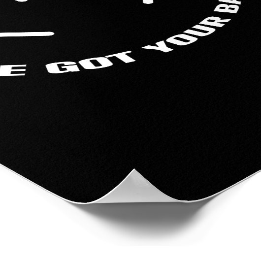 Ik heb je achterste halloween skeletschedel. poster (Hoek)