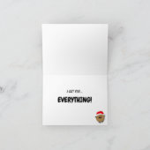 Ik heb je Alles... bagel Vrolijk kerstkaartje Kaart (Binnen)