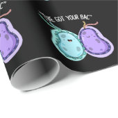 Ik heb je Bac Funny Bacteria Pun Dark BG Cadeaupapier (Rol Hoek)