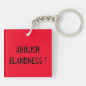 IK HEB JE BACK/ABOLISH BLANDNESS sleutelhanger (Achterkant)