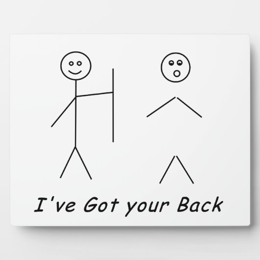 Ik heb je backplaque fotoplaat (Voorkant)