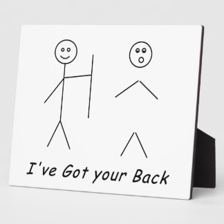 Ik heb je backplaque fotoplaat