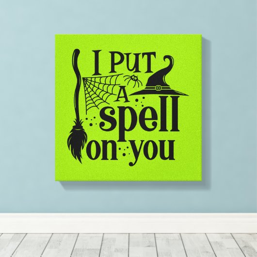 "Ik heb je betoverd" Canvas Afdruk (Insitu (Houten vloer))