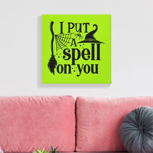 "Ik heb je betoverd" Canvas Afdruk (Insitu (Woonkamer))