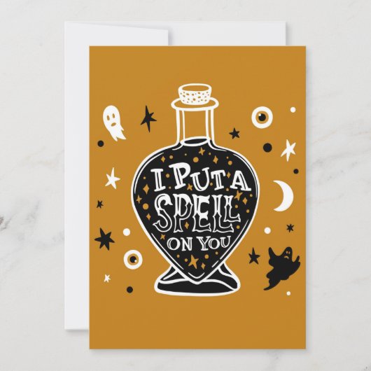 Ik heb je betoverd feestdagenkaart (Voorkant)