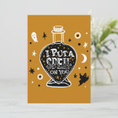 Ik heb je betoverd feestdagenkaart (Staand voorkant)