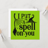 "Ik heb je betoverd" Kaart (Voorkant / Achterkant in situ)