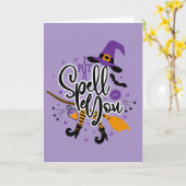 Ik heb je betoverd kaart (Gele Bloem)