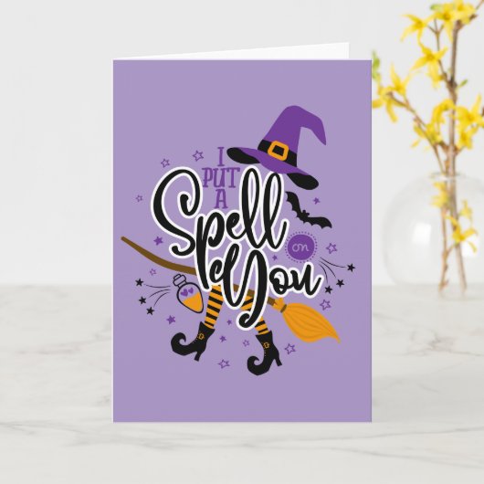 Ik heb je betoverd kaart (Gele Bloem)