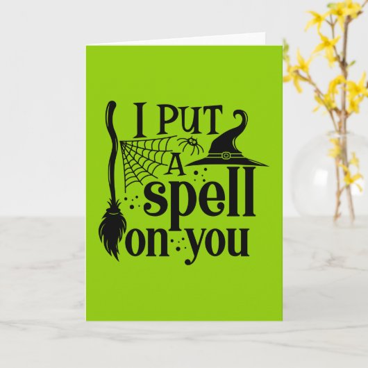 "Ik heb je betoverd" Kaart (Gele Bloem)