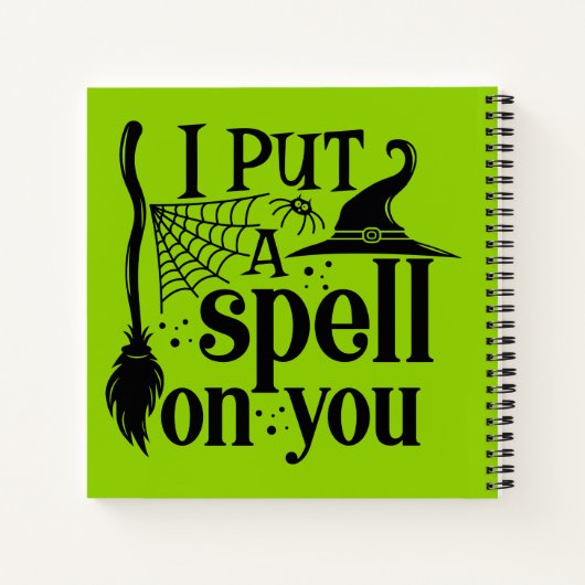 "Ik heb je betoverd" Notitieboek (Achterkant)
