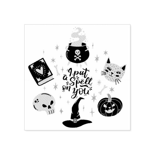 Ik heb je betoverd rubberstempel (Afrduk)