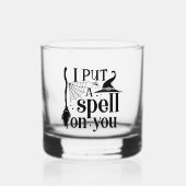 "Ik heb je betoverd" Whisky Glas (Voorkant)