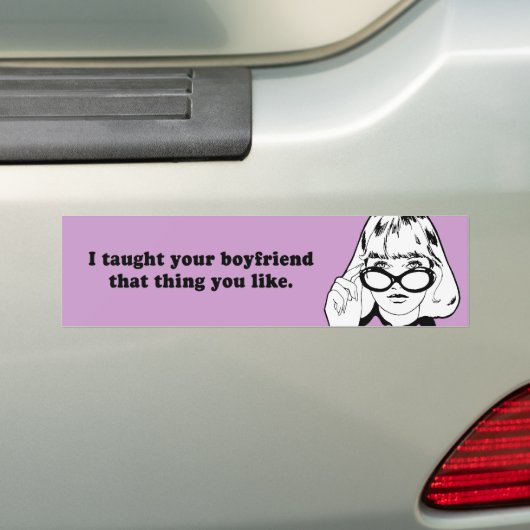 IK HEB JE BOYFRIEND GEHAD DAT JULLIE DINGEN BUMPERSTICKER (Op auto)