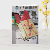 Ik heb je cadeau gecontroleerd kaart (Gele Bloem)