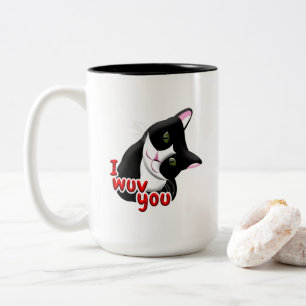 Ik heb je Cat gegeven Tweekleurige Koffiemok