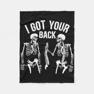 Ik Heb Je Ck Grappig Skelet Wervelkolom Halloween  Fleece Deken