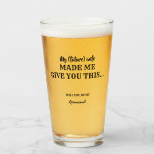 Ik heb je dit gegeven - grappig Groomsman voorstel Glas