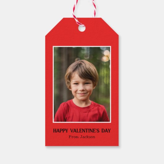 Ik heb je echt gegraven klaslokaal foto Valentijns Cadeaulabel (Achterkant)